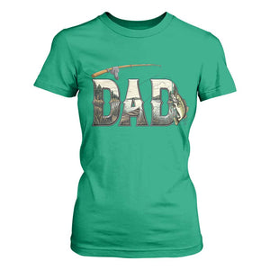 Fishing Dad T Shirt For Women Funny Angler Fathers Day Gift TS12 Irish Green Print Your Wear