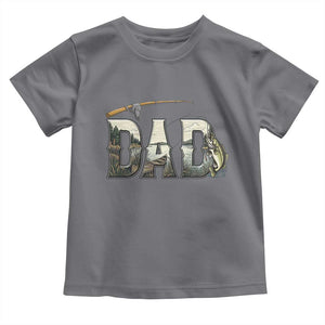 Fishing Dad Toddler T Shirt Funny Angler Fathers Day Gift TS12 Charcoal Print Your Wear