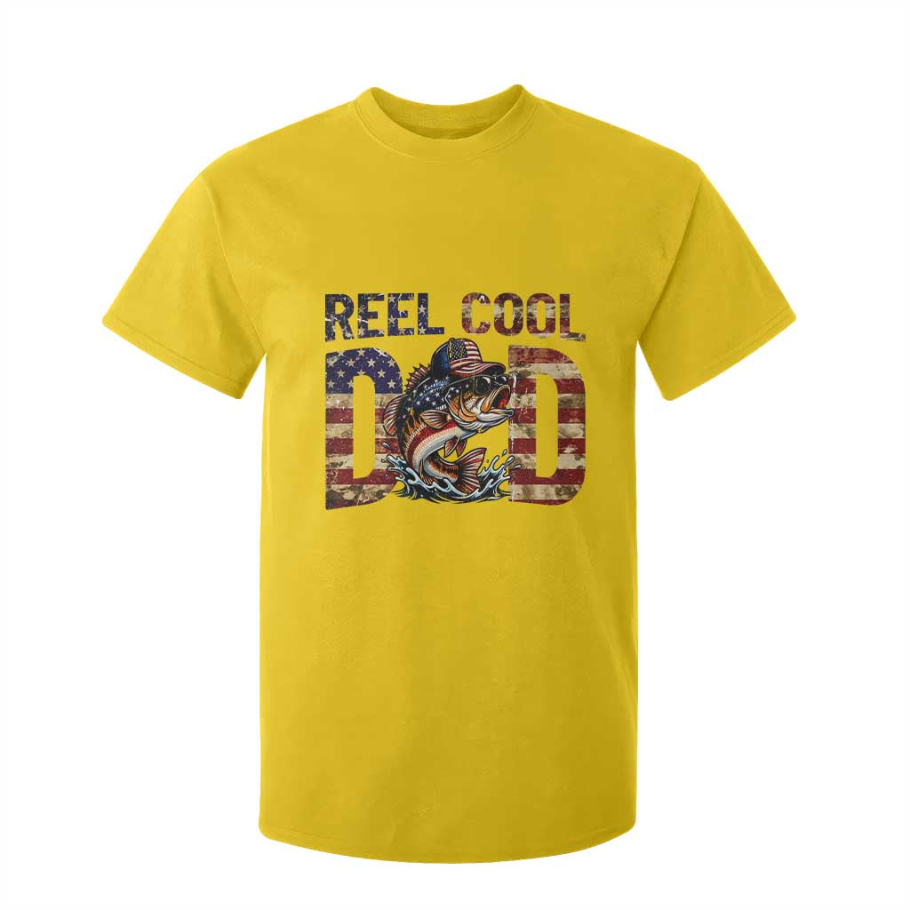 Patriotic Reel Cool Dad T Shirt For Kid American Flag Fishing Fathers Day Gift TS12 Daisy Print Your Wear