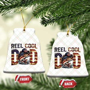 Patriotic Reel Cool Dad Ceramic Ornament American Flag Fishing Fathers Day Gift TS12 Print Your Wear