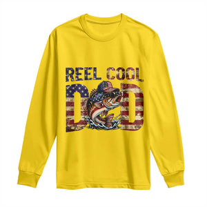 Patriotic Reel Cool Dad Long Sleeve Shirt American Flag Fishing Fathers Day Gift TS12 Daisy Print Your Wear