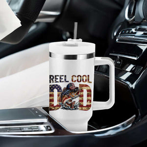 Patriotic Reel Cool Dad Tumbler With Handle American Flag Fishing Fathers Day Gift TS12 Print Your Wear