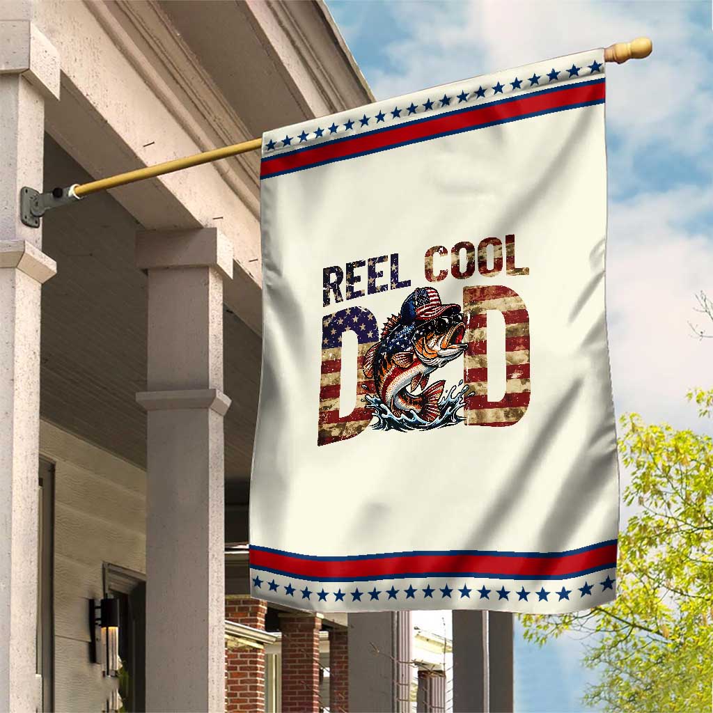 Reel Cool Dad Patriotic Garden Flag American Flag Fishing Fathers Day Gift TS12 Modern Beige Red Print Your Wear