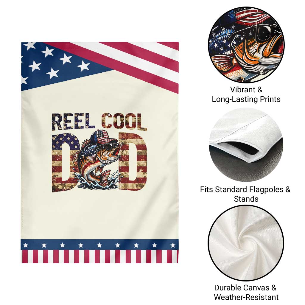 Reel Cool Dad Patriotic Garden Flag American Flag Fishing Fathers Day Gift TS12 Print Your Wear