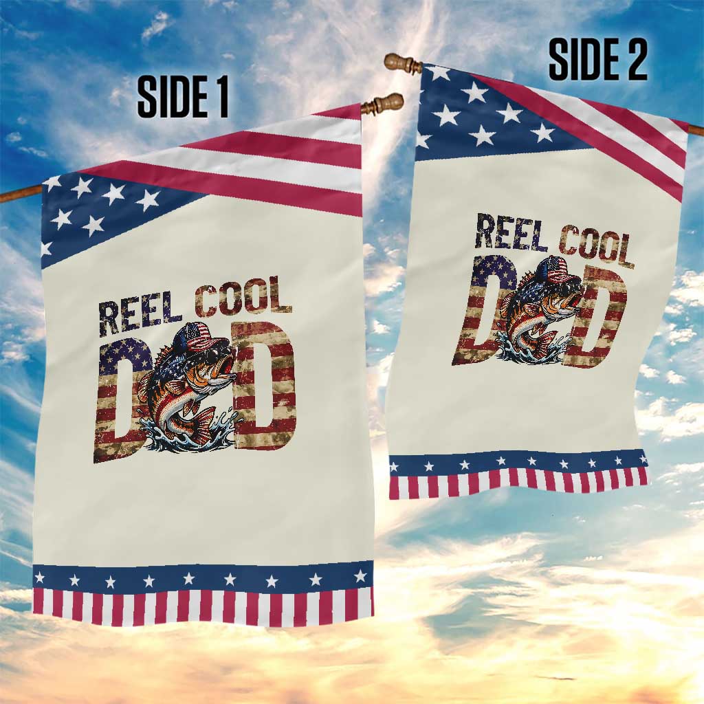 Reel Cool Dad Patriotic Garden Flag American Flag Fishing Fathers Day Gift TS12 Print Your Wear
