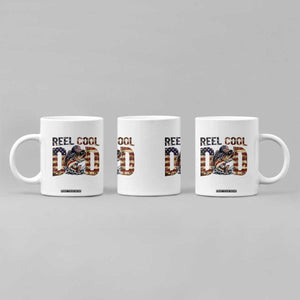 Patriotic Reel Cool Dad Coffee Mug American Flag Fishing Fathers Day Gift TS12 Print Your Wear