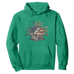 Reel Cool Dad Graphic Hoodie 4th Of July Fishing Patriotic Dad TS12 Irish Green Print Your Wear