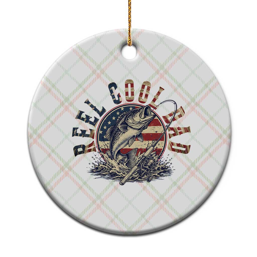 Reel Cool Dad Graphic Ceramic Ornament 4th Of July Fishing Patriotic Dad TS12 1pc Christmas Plaid Print Your Wear