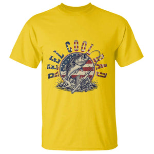 Reel Cool Dad Graphic T Shirt 4th Of July Fishing Patriotic Dad TS12 Daisy Print Your Wear