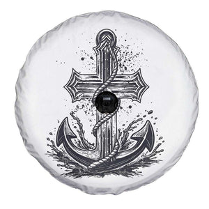 Faith Family Fishing Jesus Cross Anchor Spare Tire Cover Funny Christian Fisherman TS12 Print Your Wear