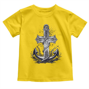 Faith Family Fishing Jesus Cross Anchor Toddler T Shirt Funny Christian Fisherman TS12 Daisy Print Your Wear