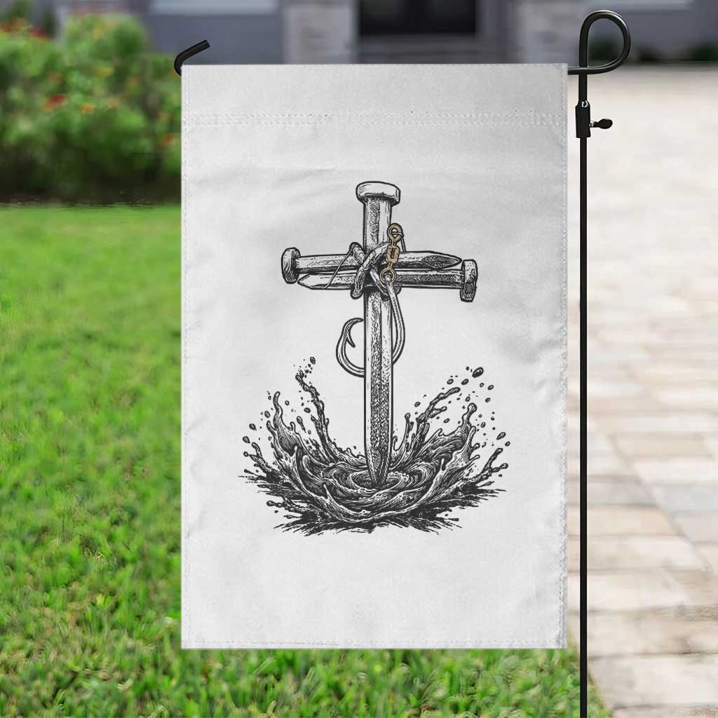 Faith Family Fishing Garden Flag Christian Jesus Cross Fathers Day Gift TS12 Print Your Wear
