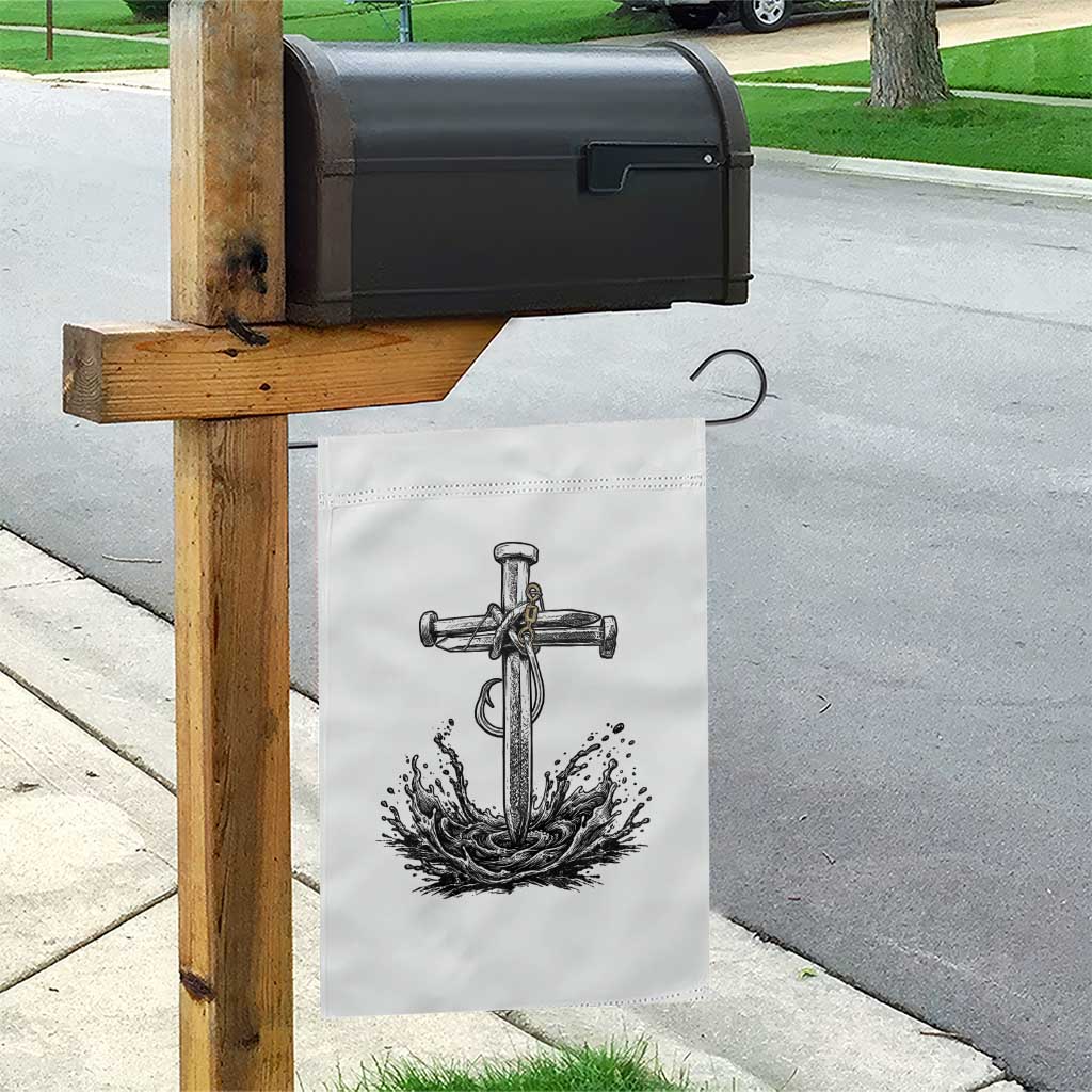 Faith Family Fishing Garden Flag Christian Jesus Cross Fathers Day Gift TS12 Print Your Wear