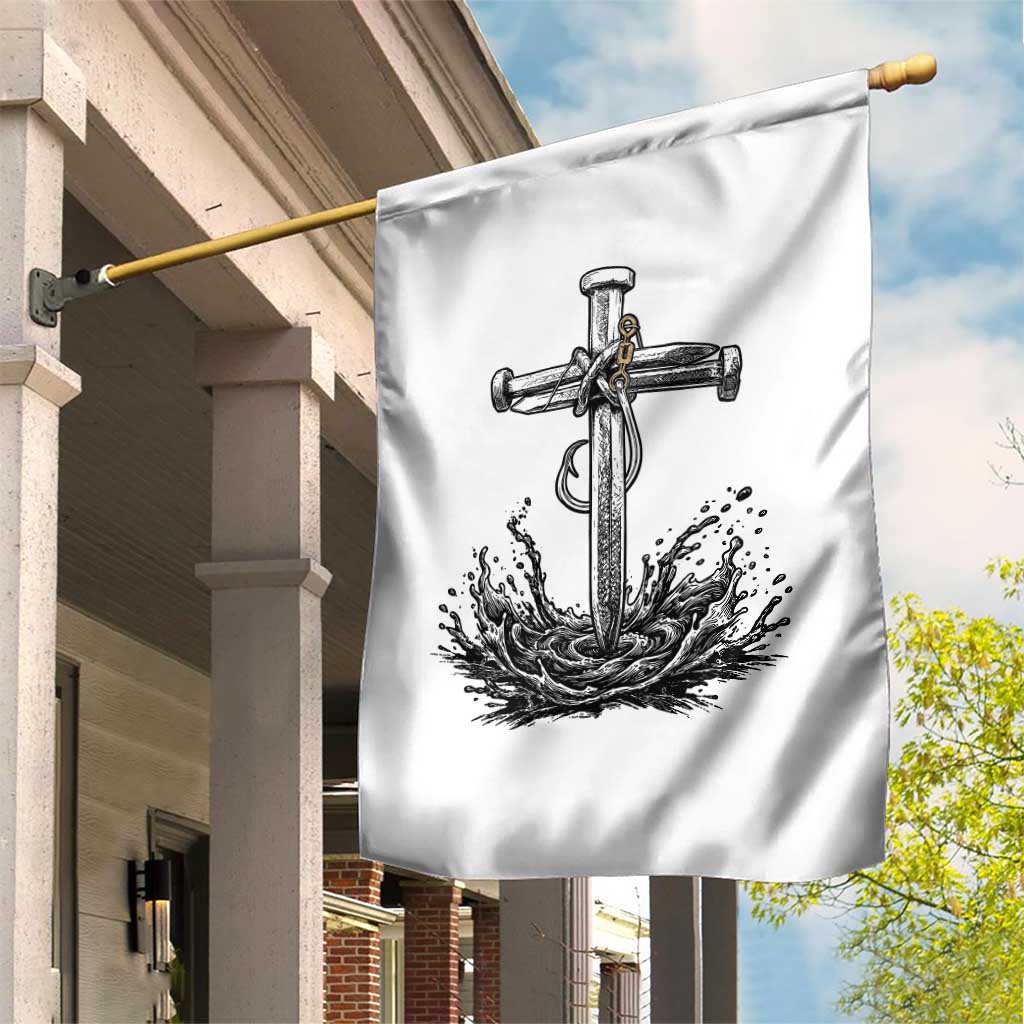 Faith Family Fishing Garden Flag Christian Jesus Cross Fathers Day Gift TS12 Print Your Wear