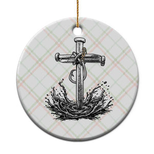 Faith Family Fishing Ceramic Ornament Christian Jesus Cross Fathers Day Gift TS12 1pc Christmas Plaid Print Your Wear