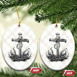 Faith Family Fishing Ceramic Ornament Christian Jesus Cross Fathers Day Gift TS12 Print Your Wear