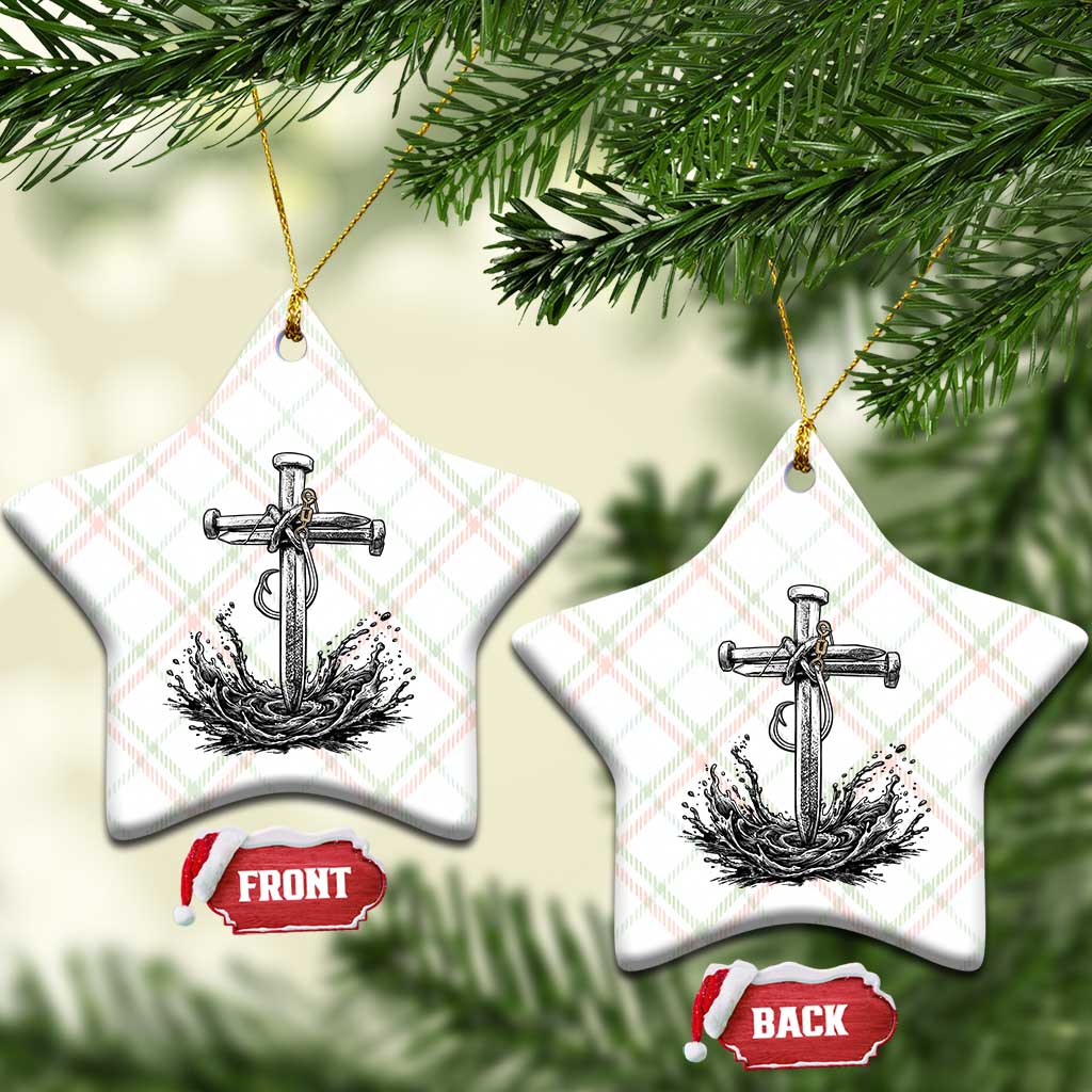 Faith Family Fishing Ceramic Ornament Christian Jesus Cross Fathers Day Gift TS12 Print Your Wear