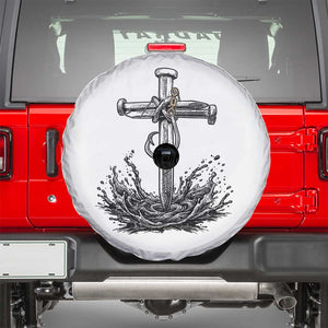 Faith Family Fishing Spare Tire Cover Christian Jesus Cross Fathers Day Gift TS12 White Print Your Wear