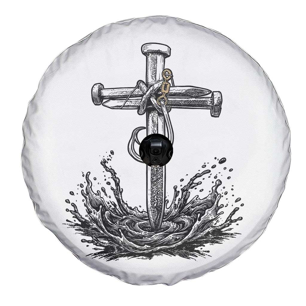 Faith Family Fishing Spare Tire Cover Christian Jesus Cross Fathers Day Gift TS12 Print Your Wear