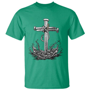 Faith Family Fishing T Shirt Christian Jesus Cross Fathers Day Gift TS12 Irish Green Print Your Wear