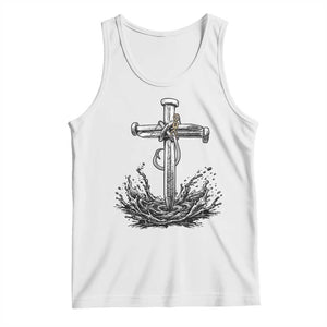 Faith Family Fishing Tank Top Christian Jesus Cross Fathers Day Gift TS12 White Print Your Wear