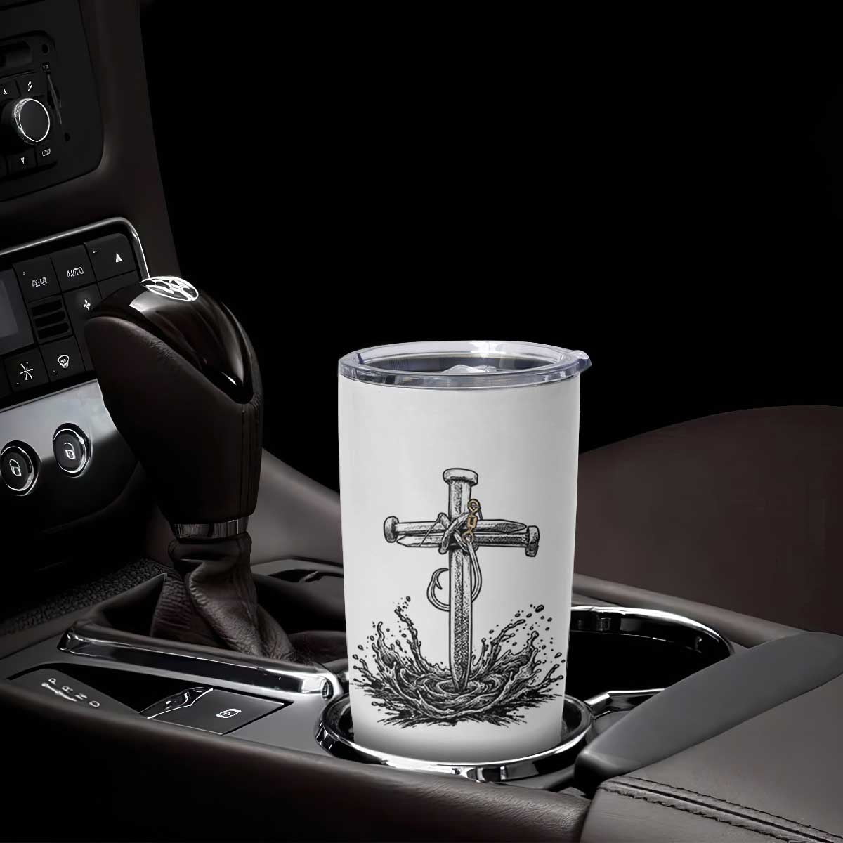 Faith Family Fishing Tumbler Cup Christian Jesus Cross Fathers Day Gift TS12 Print Your Wear