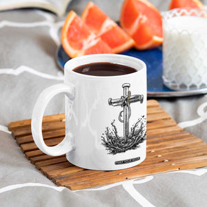 Faith Family Fishing Coffee Mug Christian Jesus Cross Fathers Day Gift TS12 Print Your Wear