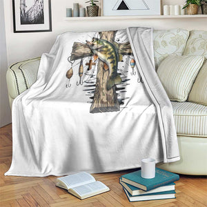 Camo Jesus Cross Fishing Throw Blanket Faith Family Fishing Fathers Day TS12 Print Your Wear