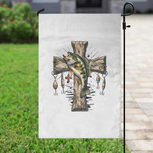 Camo Jesus Cross Fishing Garden Flag Faith Family Fishing Fathers Day TS12 Print Your Wear