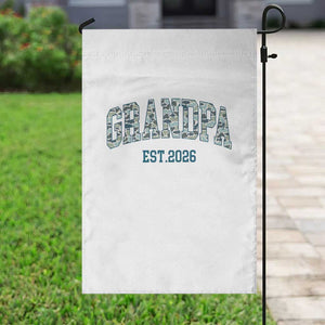 Promoted To Grandpa Est 2026 Garden Flag Camo Fishing New Grandpa Gift TS12 Print Your Wear