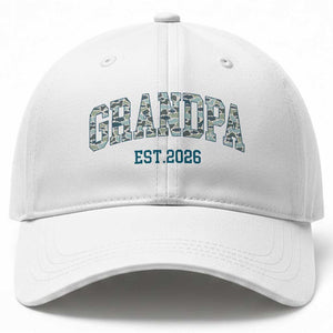Promoted To Grandpa Est 2026 Baseball Cap Camo Fishing New Grandpa Gift TS12 Print Your Wear