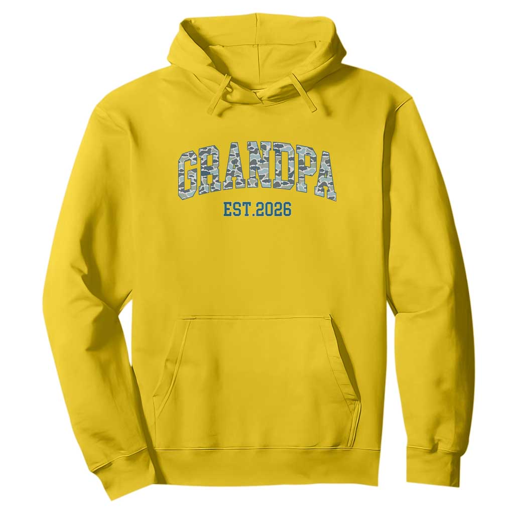 Promoted To Grandpa Est 2026 Hoodie Camo Fishing New Grandpa Gift TS12 Daisy Print Your Wear