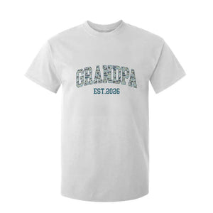 Promoted To Grandpa Est 2026 T Shirt For Kid Camo Fishing New Grandpa Gift TS12 White Print Your Wear