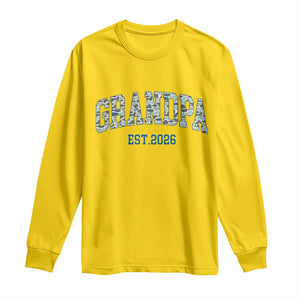 Promoted To Grandpa Est 2026 Long Sleeve Shirt Camo Fishing New Grandpa Gift TS12 Daisy Print Your Wear