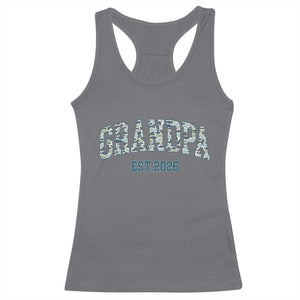 Promoted To Grandpa Est 2026 Racerback Tank Top Camo Fishing New Grandpa Gift TS12 Charcoal Print Your Wear