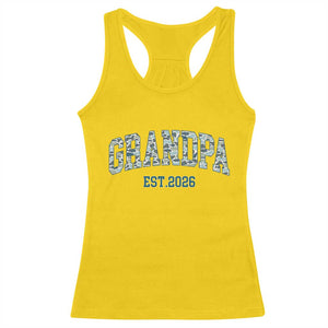Promoted To Grandpa Est 2026 Racerback Tank Top Camo Fishing New Grandpa Gift TS12 Daisy Print Your Wear