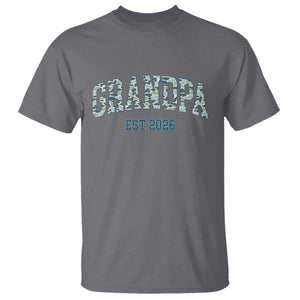 Promoted To Grandpa Est 2026 T Shirt Camo Fishing New Grandpa Gift TS12 Charcoal Print Your Wear
