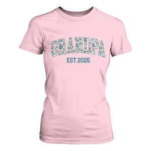 Promoted To Grandpa Est 2026 T Shirt For Women Camo Fishing New Grandpa Gift TS12 Light Pink Print Your Wear