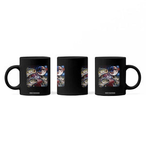 Patriotic Bass Fishing Moon Coffee Mug 4th Of July Fisherman Gift TS12 Print Your Wear