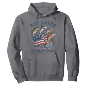 Freedom And Fishing Hoodie Patriotic American Flag Fisherman Gift TS12 Charcoal Print Your Wear