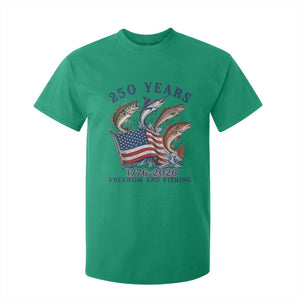 Freedom And Fishing T Shirt For Kid Patriotic American Flag Fisherman Gift TS12 Irish Green Print Your Wear