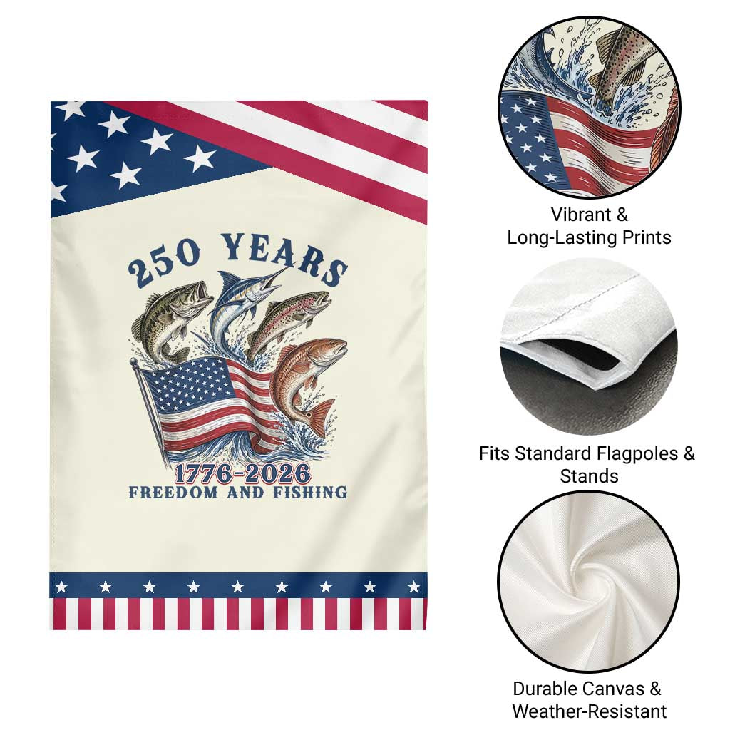 Freedom And Fishing Patriotic Garden Flag American Flag Fisherman Gift TS12 Print Your Wear