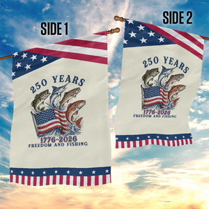 Freedom And Fishing Patriotic Garden Flag American Flag Fisherman Gift TS12 Print Your Wear