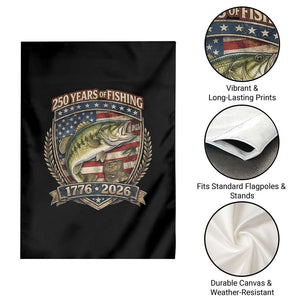Vintage 250 Years Of Fishing Garden Flag American Flag Fisherman TS12 Print Your Wear