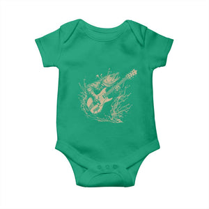 Vintage Trout Playing Guitar Baby Onesie Funny Fishing Musician Gift TS12 Irish Green Print Your Wear