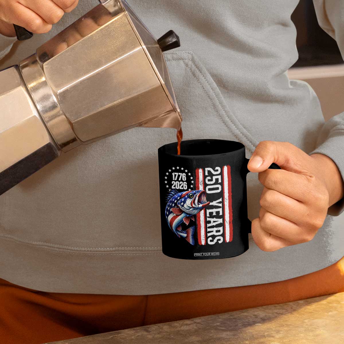 Vintage USA 250th Anniversary Crawfish Patriotic Gift Coffee Mug TS12 Print Your Wear