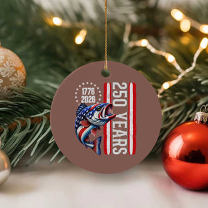 Vintage USA 250th Anniversary Crawfish Patriotic Gift Ceramic Ornament TS12 1pc Mocha Print Your Wear