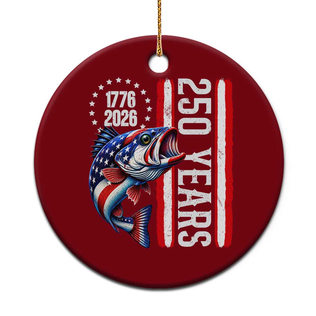 Vintage USA 250th Anniversary Crawfish Patriotic Gift Ceramic Ornament TS12 1pc Red Print Your Wear
