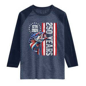 Vintage USA 250th Anniversary Crawfish Patriotic Gift Raglan Shirt TS12 Heather Denim Navy Print Your Wear