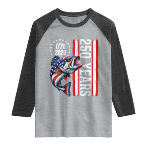 Vintage USA 250th Anniversary Crawfish Patriotic Gift Raglan Shirt TS12 Heather Gray Heather Charcoal Print Your Wear